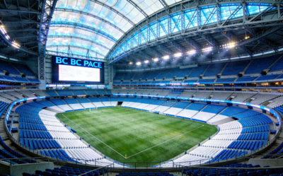 加拿大温哥华BC Place体育场内景 - 拥有可开合屋顶的现代化多功能场馆