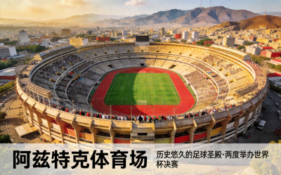 墨西哥城阿兹特克体育场航拍 - 历史悠久的足球圣殿，曾两度举办世界杯决赛